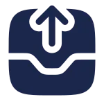 Inbox Out SVG Icon